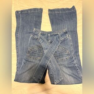 Forever 21 Women's Blue Flare Jeans